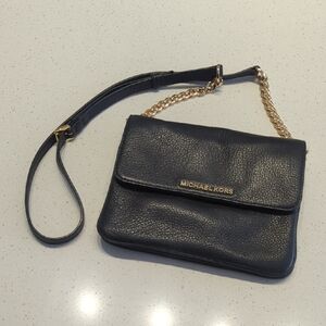 Michael Kors Black and Gold Crossbody Bag